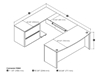 Picture of Bestar 93865 U Shaped Desk