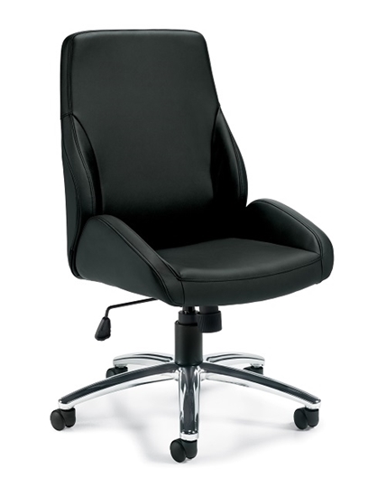 Picture of Offices to Go OTG11786B Luxhide Tilter  Conference Chair