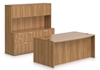 Picture of Offices to Go SL7141BDS Executive Desk with Credenza & Hutch