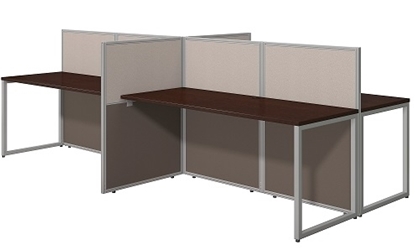 Picture of EOD660MR-03K 4 Person Straight Desk Open Office
