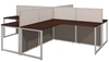 Picture of EOD760MR-03K 4 Person L Shaped Desk Open Office