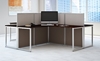 Picture of EOD760MR-03K 4 Person L Shaped Desk Open Office