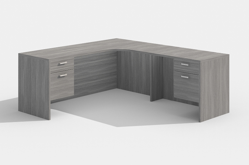 Cherryman Am 345 L Shaped Desk With Corner Extension