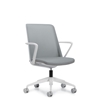 Picture of Global 8459 Prefer Mesh Back Chair with Alabaster Frame & Base