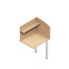 Picture of Edventure ENFC3024S 30"W Study Carrel with Shelf