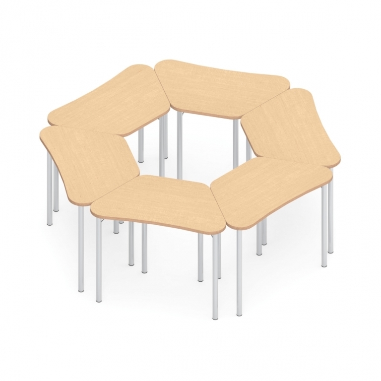 Zook ZK352129L Medium Pod Table with 4 Legs