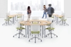 Picture of Zook ZK352129L Medium Pod Table with 4 Legs