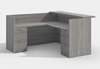 Picture of Amber AM-400N Reception Desk w/ Glass Transaction Top