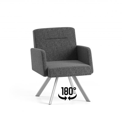Picture of Lesro WL1181 Willow Swivel Guest Chair