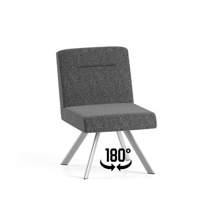 Picture of Lesro WL1182 Willow Armless Swivel Guest Chair