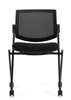 Picture of Offices to Go OTG11341B Armless Mesh Back Flip Seat Nesting Chair
