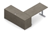 Picture of Global Layout 4B L Shaped Desk w/ Height Adjustable Return