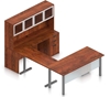 Picture of Offices to Go SL-3 U Shaped Desk w/ Height Adjustable Bridge
