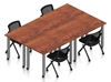 Picture of Offices to Go SL-9 Four Training Tables w/ Chairs