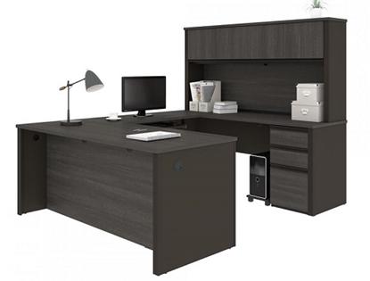 Picture of Bestar 99853 U Shaped Desk with Hutch