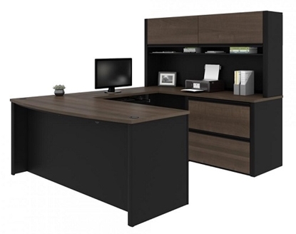 Picture of Bestar 93863 U Shaped Desk with Hutch