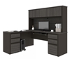 Picture of Bestar 99852 L Shaped  Desk with Hutch