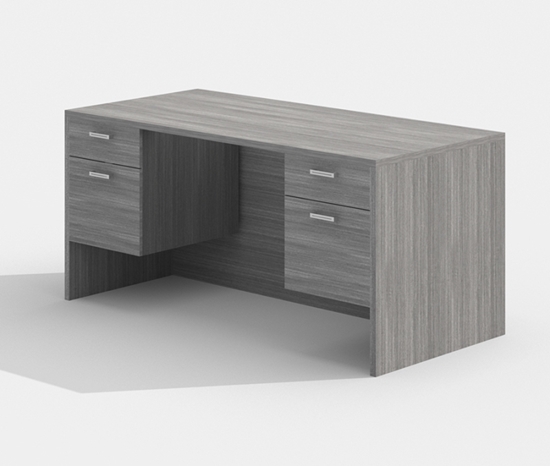 Picture of Amber AM-303 66"W Desk with Hanging Pedestals