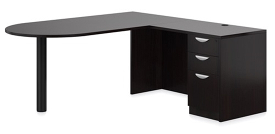 Picture of Offices to Go SL7136DI 72"W x 78"D L-Shaped D Island Desk