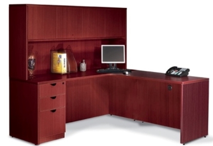 Picture of Offices to Go SL7136CER 71"W x 78"D L Shaped Desk with Hutch