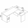 Picture of Office by kathy ireland® Echo ECH026 L-Shaped Desk