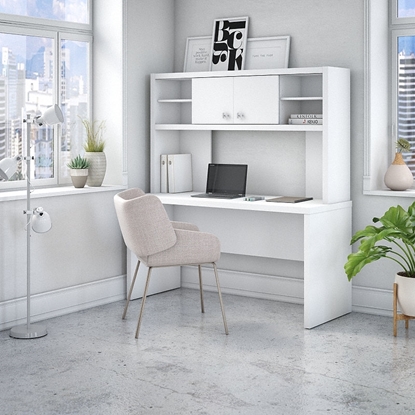 Picture of Office by kathy ireland® Echo ECH030 60" Credenza Desk with Hutch