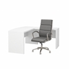 Picture of Office by kathy ireland® Echo ECH034 L-Shaped Bow Front Desk w/ Chair