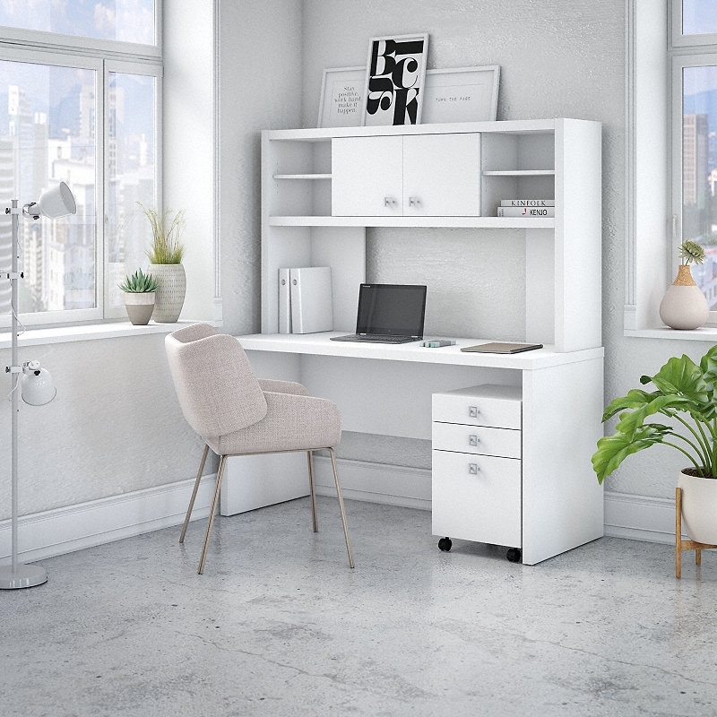 Kathy ireland shop desk with hutch