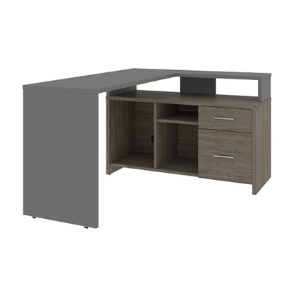 60 Inch Large Corner Desk,L-shaped Desk with Storage Cabinet