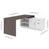 Picture of Bestar 115420 Equinox L Shaped Desk