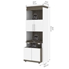 Picture of Bestar 116166 Shelving Unit w/ Fold out Desk