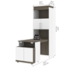 Picture of Bestar 116166 Shelving Unit w/ Fold out Desk