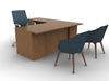 Picture of Lufton 66"W L-Shaped Wood Veneer Desk