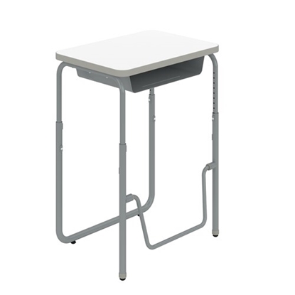 Picture of AlphaBetter® 1224 2.0 Height – Adjustable Student Desk with Book Box and Pendulum Bar 29"-43”