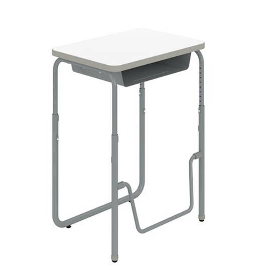 Picture of AlphaBetter® 1224 2.0 Height – Adjustable Student Desk with Book Box and Pendulum Bar 29"-43”