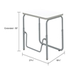 Picture of AlphaBetter® 1221 2.0 Height – Adjustable Student Desk with Pendulum Bar 22”-30”