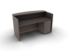 Picture of Offices to Go SL7130RDSNT-SL22BBFM Reception Desk w/ Mobile Ped