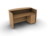 Picture of Offices to Go SL7130RDSNT-SL22BBFM Reception Desk w/ Mobile Ped