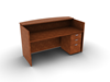 Picture of Offices to Go SL7130RDSNT-SL22BBFM Reception Desk w/ Mobile Ped