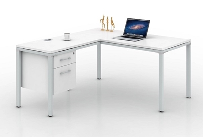 Picture of Simple System 60"W L-Shaped Credenza Desk