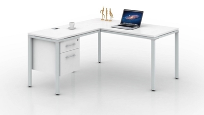 Picture of Simple System 66"W L-Shaped Credenza Desk