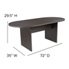 Picture of GC-TL1035 6 Foot Oval Conference Table