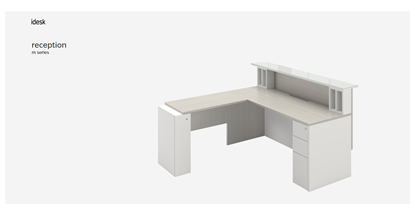 Picture of idesk MPT051 L Shaped Reception Desk