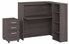 Picture of Studio C 48W x 48D Corner Desk and 3 Drawer Mobile Pedestal
