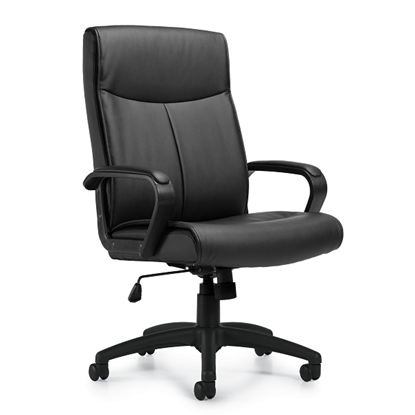 Boss B9331 Pillow-Top CaressoftPlus High-Back Executive Office Chair