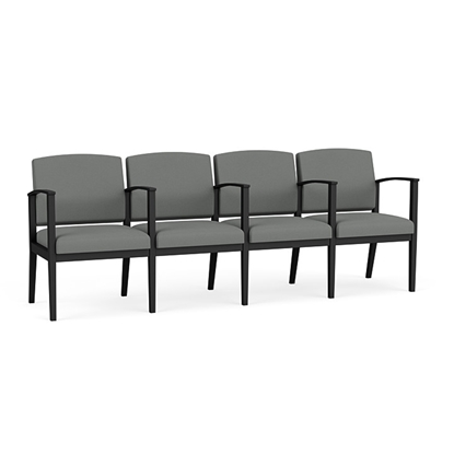 Picture of Lesro AS4103 Amherst Steel 4 Seat Sofa with Center Arms