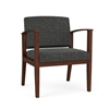 Picture of Lesro AW1201 Fabric Upholstered Amherst Wood Oversized Guest Chair