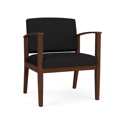 Picture of Lesro AW1201 Fabric Upholstered Amherst Wood Oversized Guest Chair