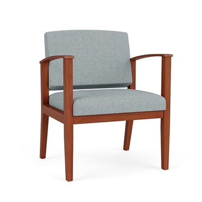 Picture of Lesro AW1201 Vinyl Upholstered Amherst Wood Oversized Guest Chair