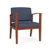 Picture of Lesro AW1201 Vinyl Upholstered Amherst Wood Oversized Guest Chair